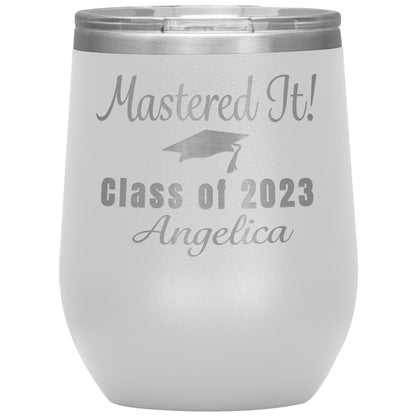 Mastered It Class of 2023 Tumbler, Masters Degree, MBA Graduation Gift for Her