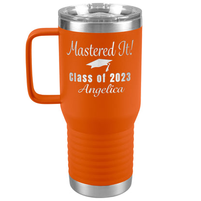 Mastered It Class of 2023 Tumbler, Masters Degree, MBA Graduation Gift for Her