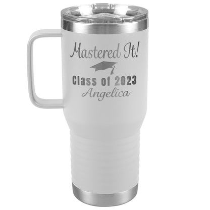 Mastered It Class of 2023 Tumbler, Masters Degree, MBA Graduation Gift for Her