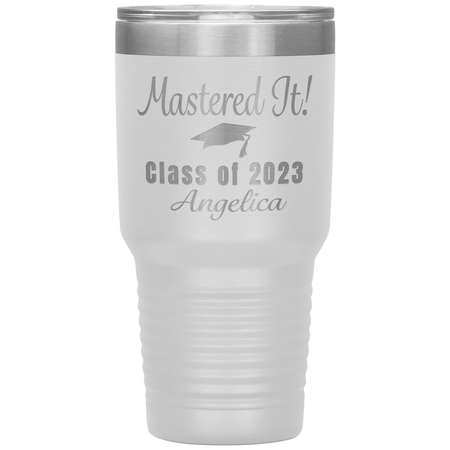 Mastered It Class of 2023 Tumbler, Masters Degree, MBA Graduation Gift for Her