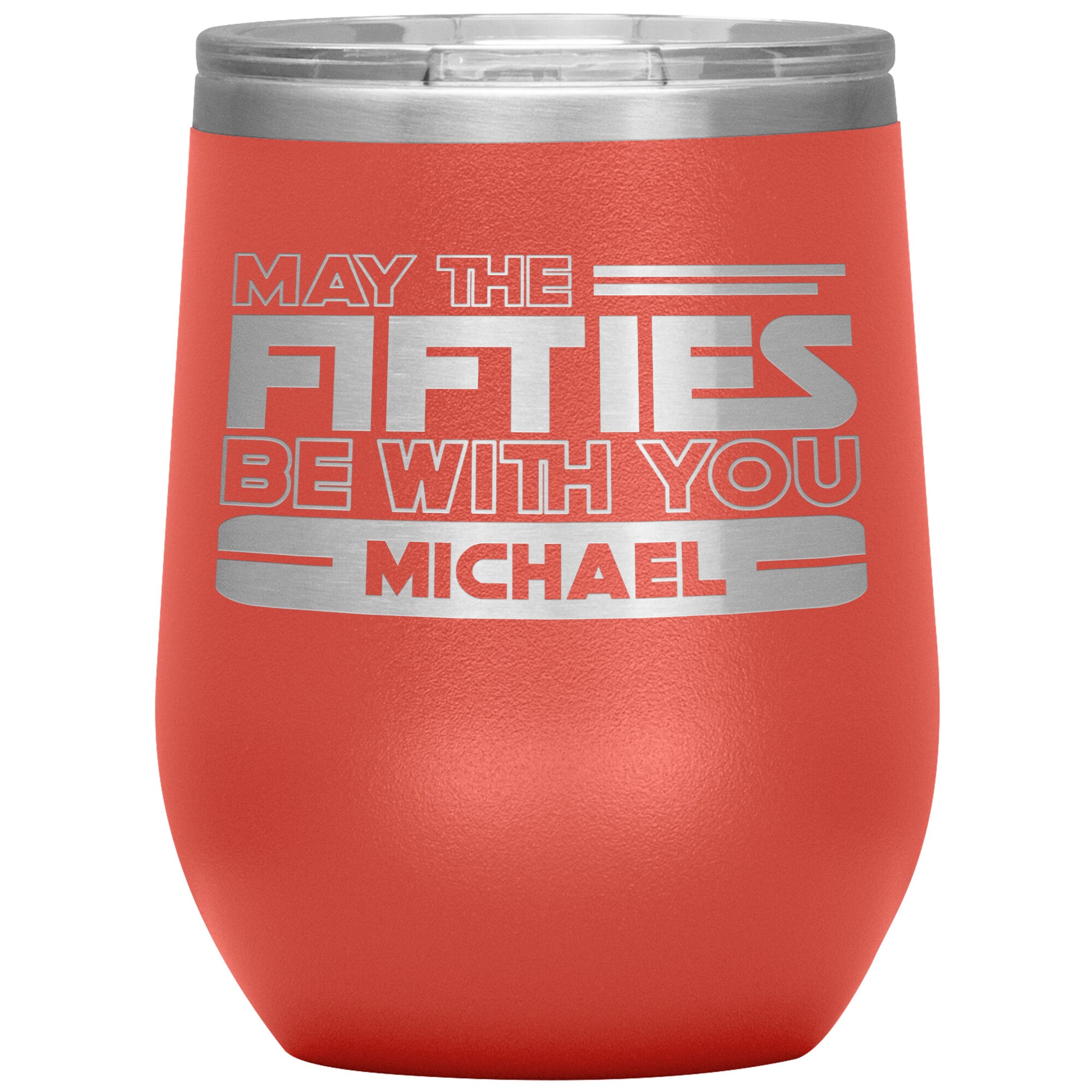 May the Fifties Be With You Name Tumbler