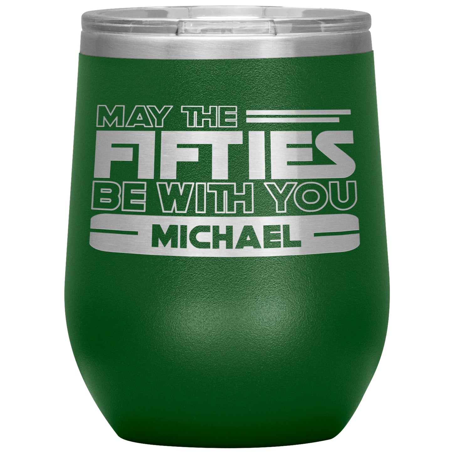 May the Fifties Be With You Name Tumbler