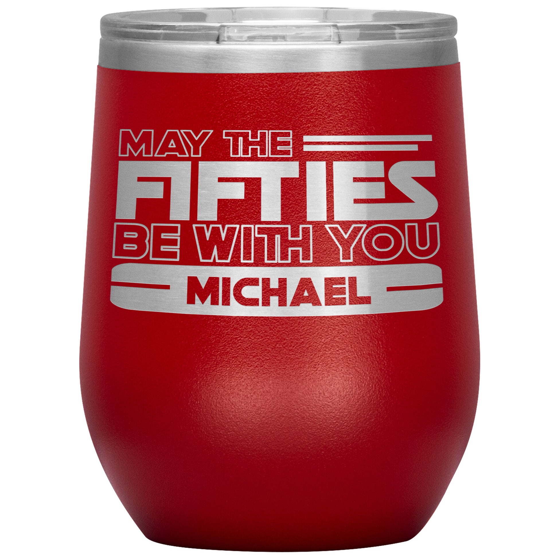 May the Fifties Be With You Name Tumbler