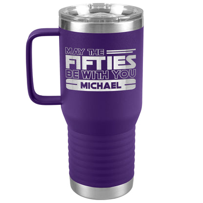 May the Fifties Be With You Name Tumbler