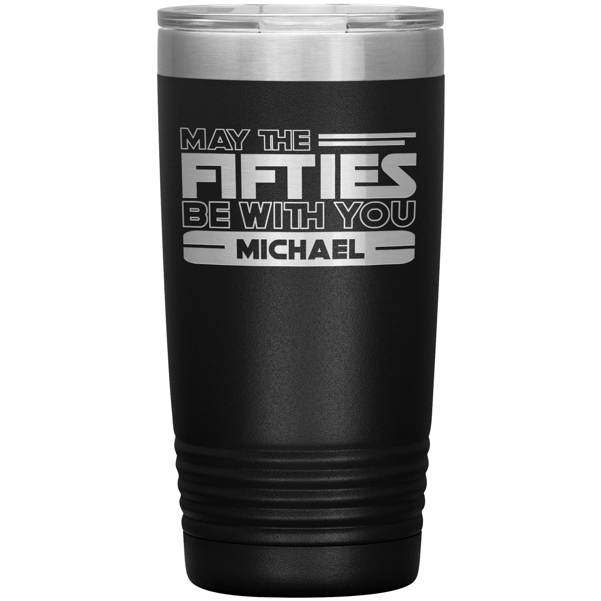 May the Fifties Be With You Name Tumbler