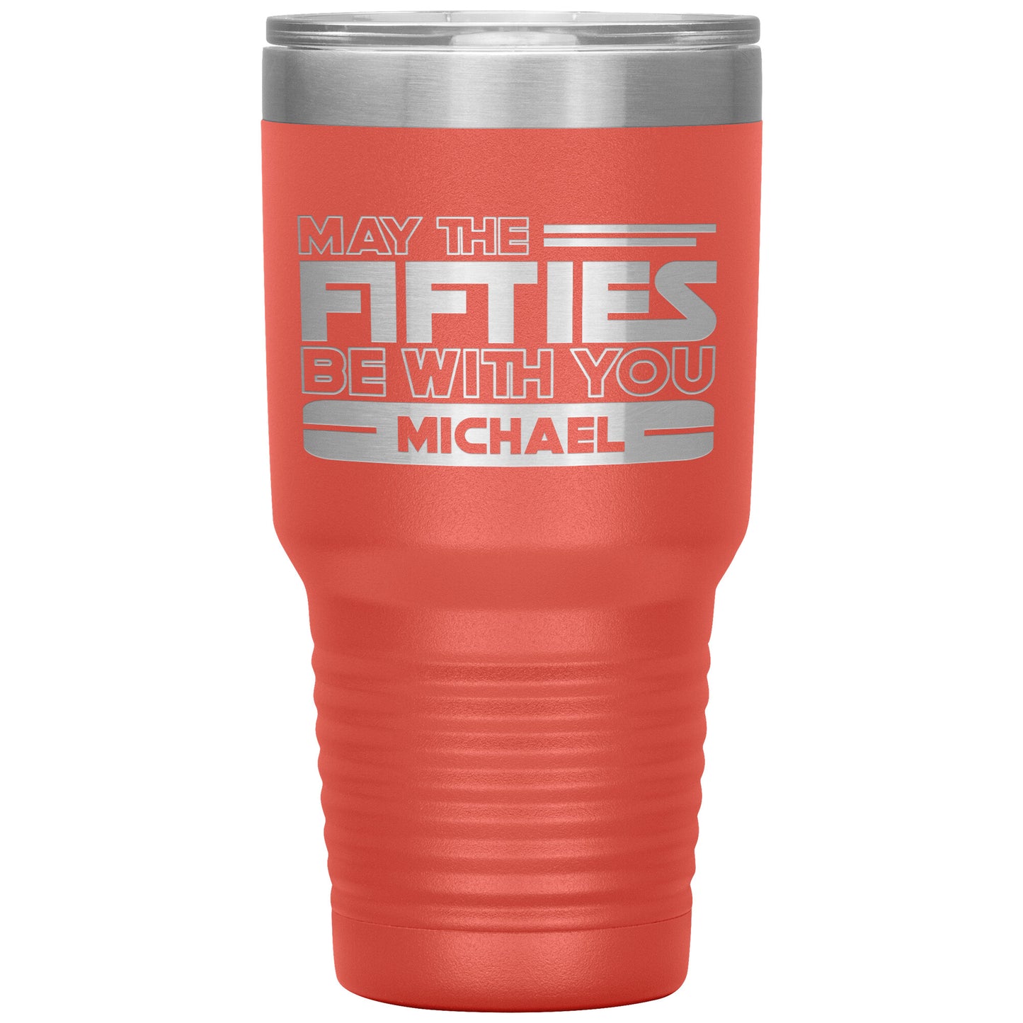 May the Fifties Be With You Name Tumbler