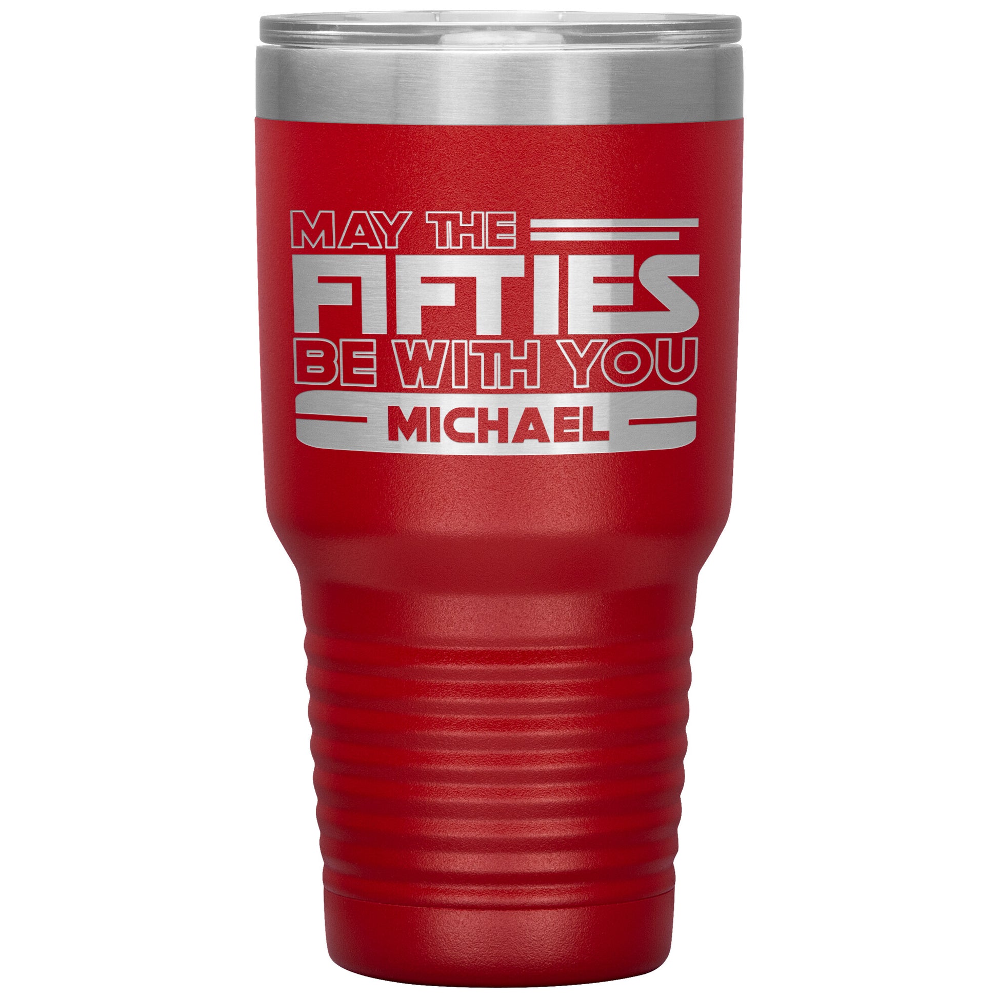 May the Fifties Be With You Name Tumbler