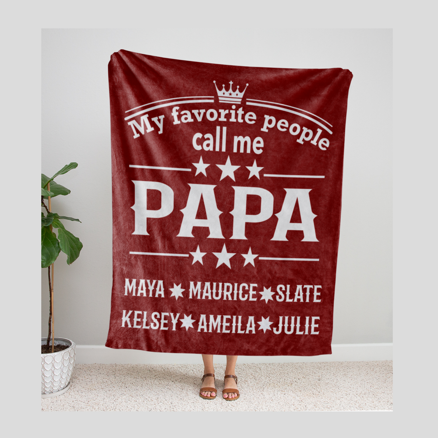 My Favorite People Call Me Papa Blanket