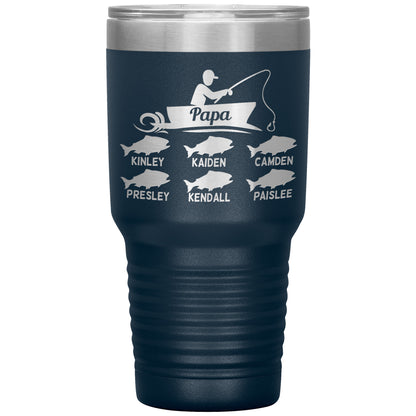 Papa Fishing Tumbler