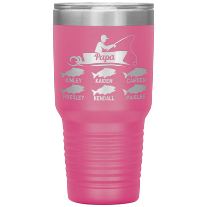 Papa Fishing Tumbler