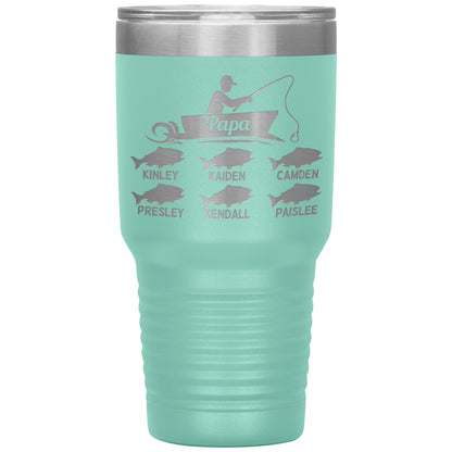 Papa Fishing Tumbler