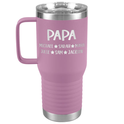 Papa Grandkids Tumbler