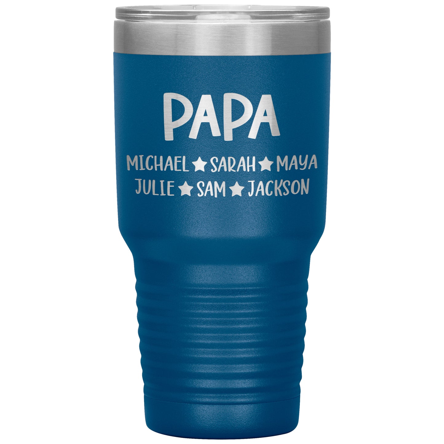 Papa Grandkids Tumbler