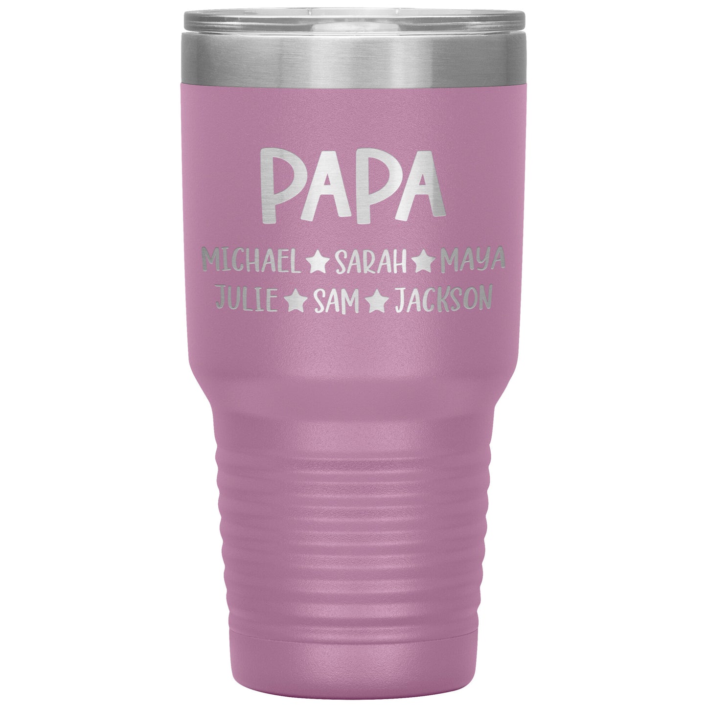 Papa Grandkids Tumbler