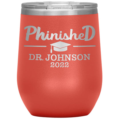 Phinised PhD Graduation Tumbler