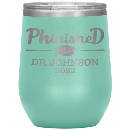 Phinised PhD Graduation Tumbler