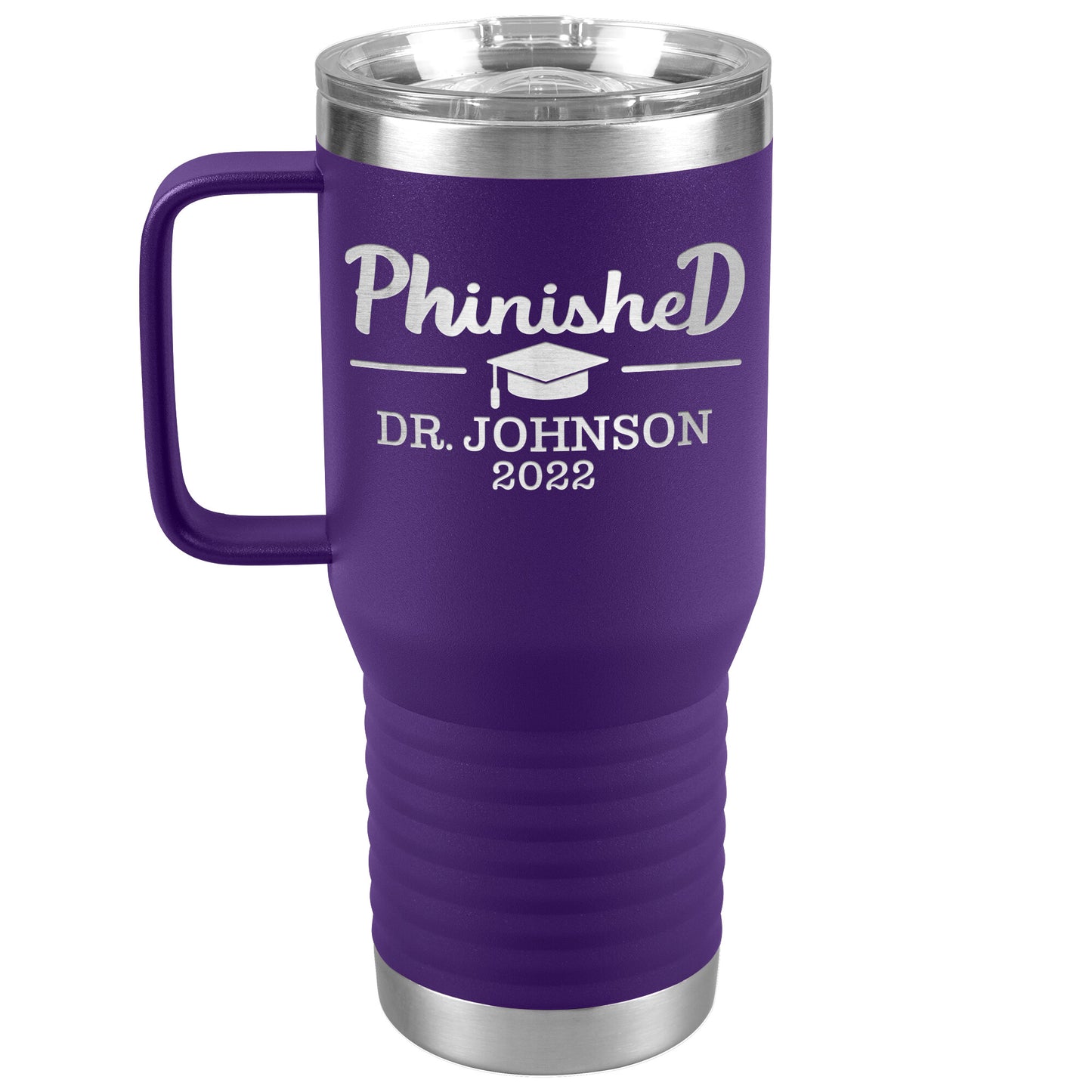 Phinised PhD Graduation Tumbler