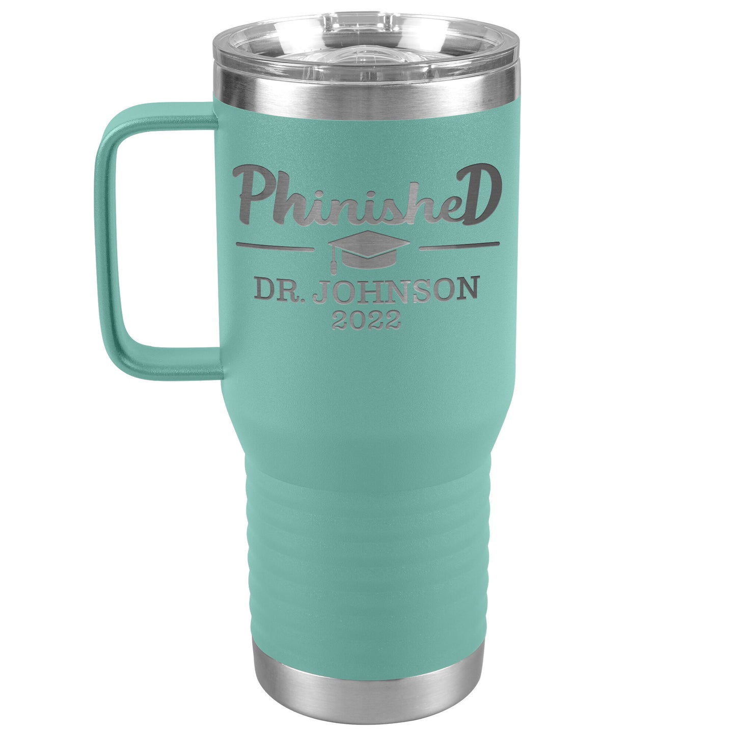 Phinised PhD Graduation Tumbler