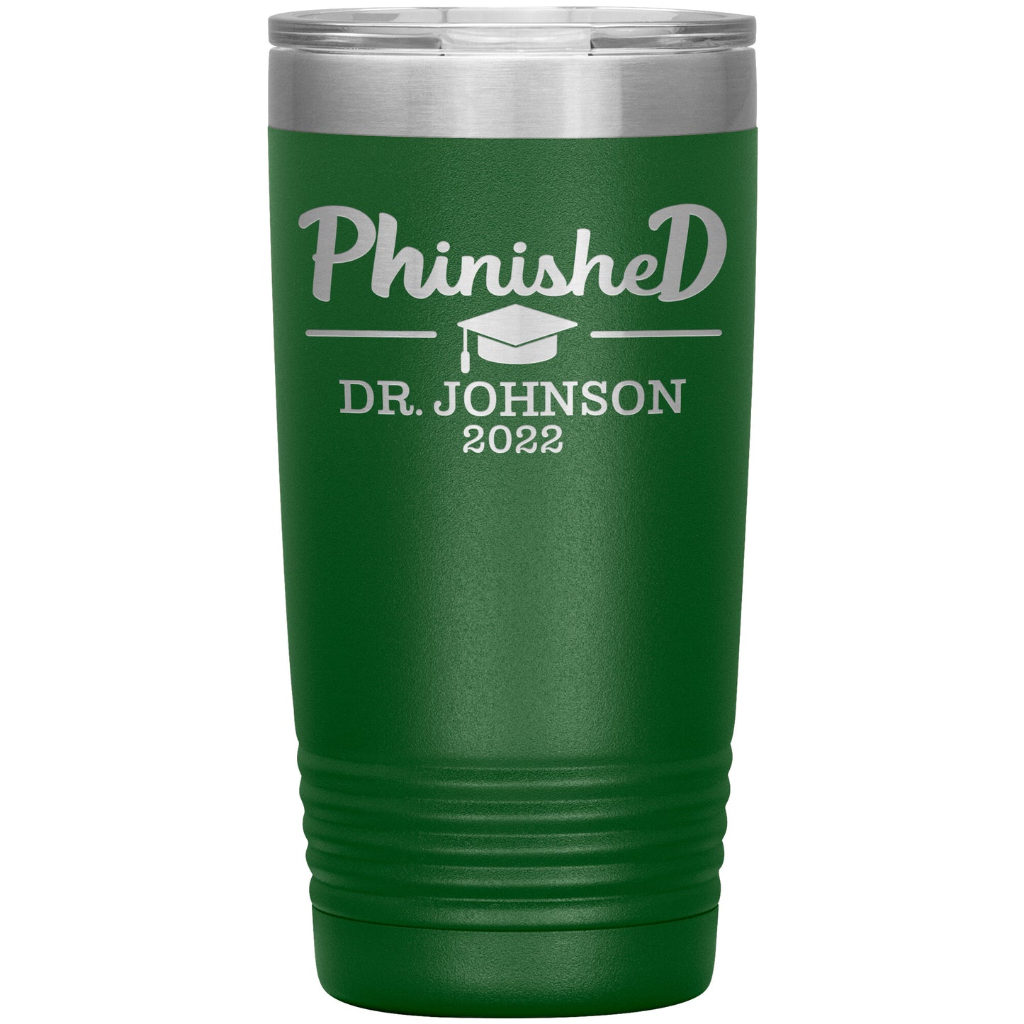 Phinised PhD Graduation Tumbler