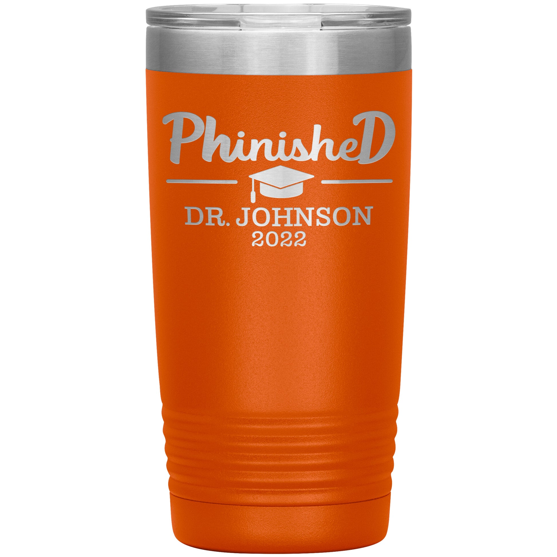 Phinised PhD Graduation Tumbler