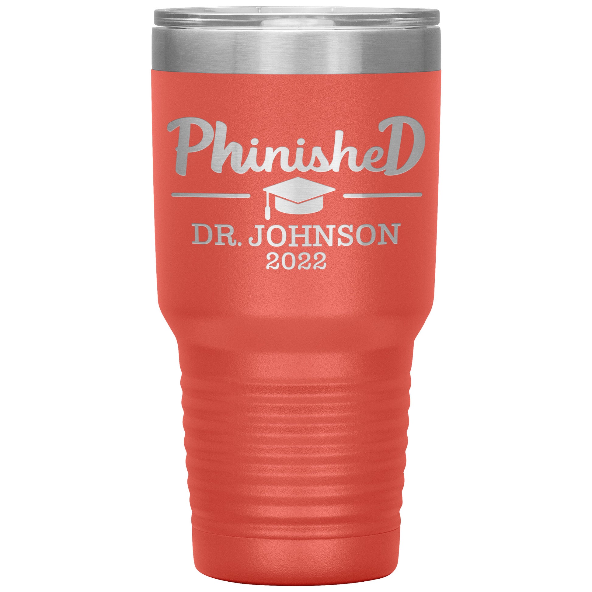 Phinised PhD Graduation Tumbler