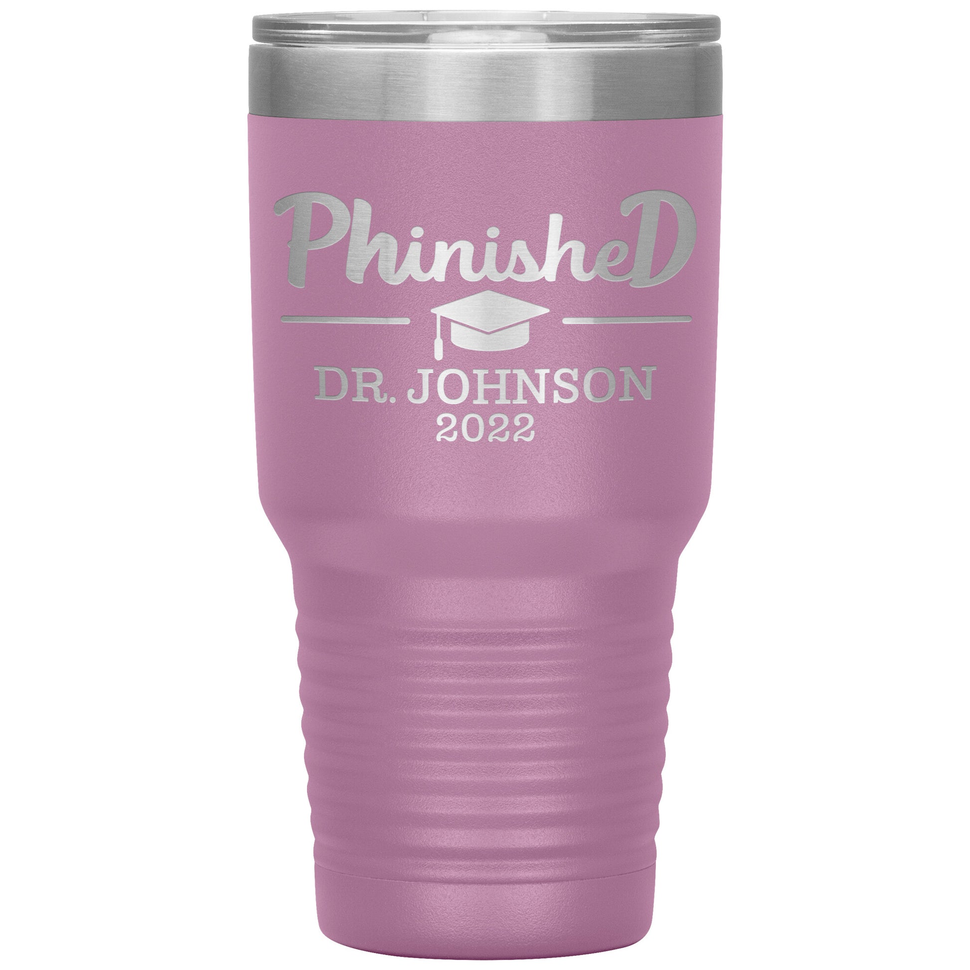 Phinised PhD Graduation Tumbler