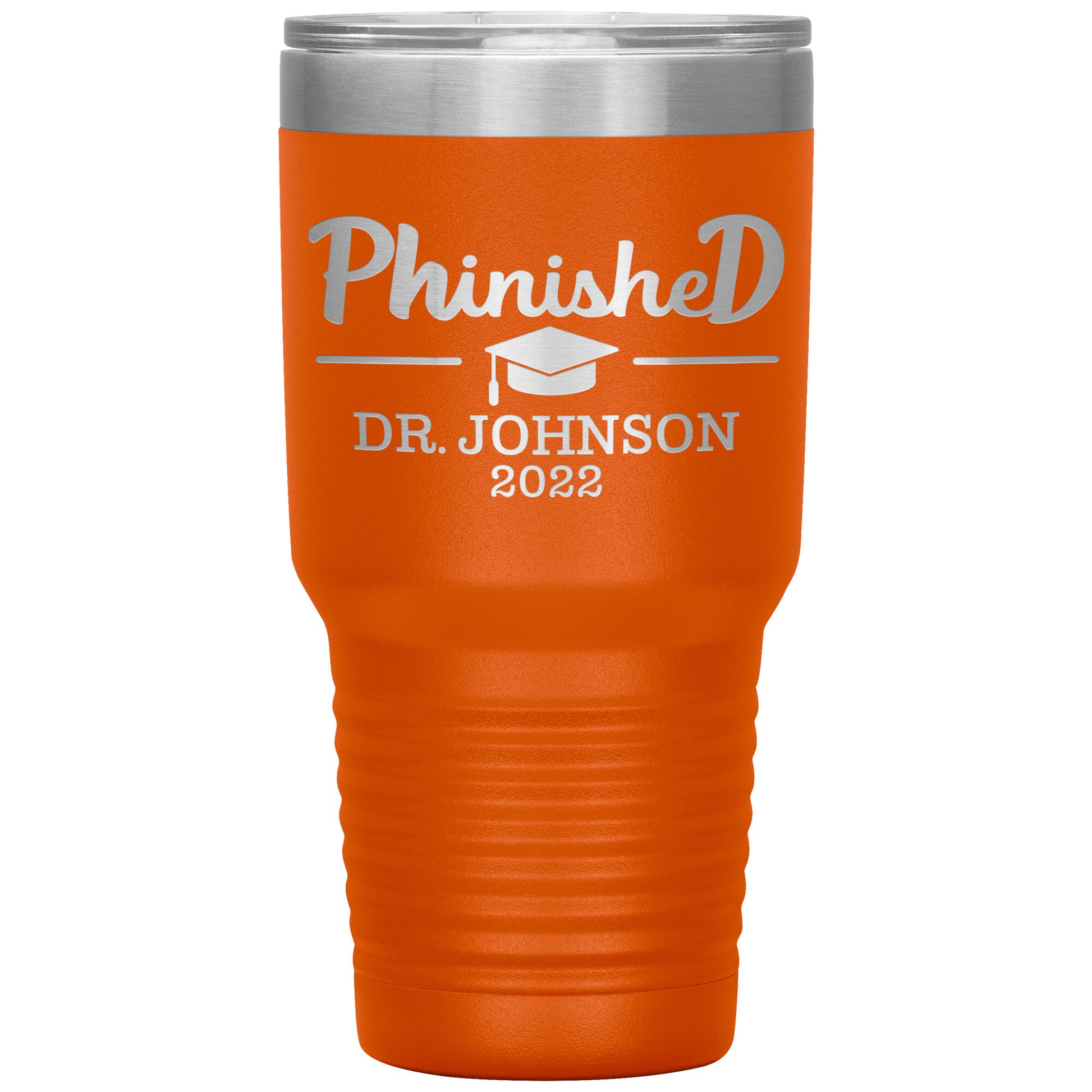 Phinised PhD Graduation Tumbler