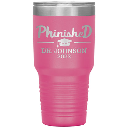 Phinised PhD Graduation Tumbler