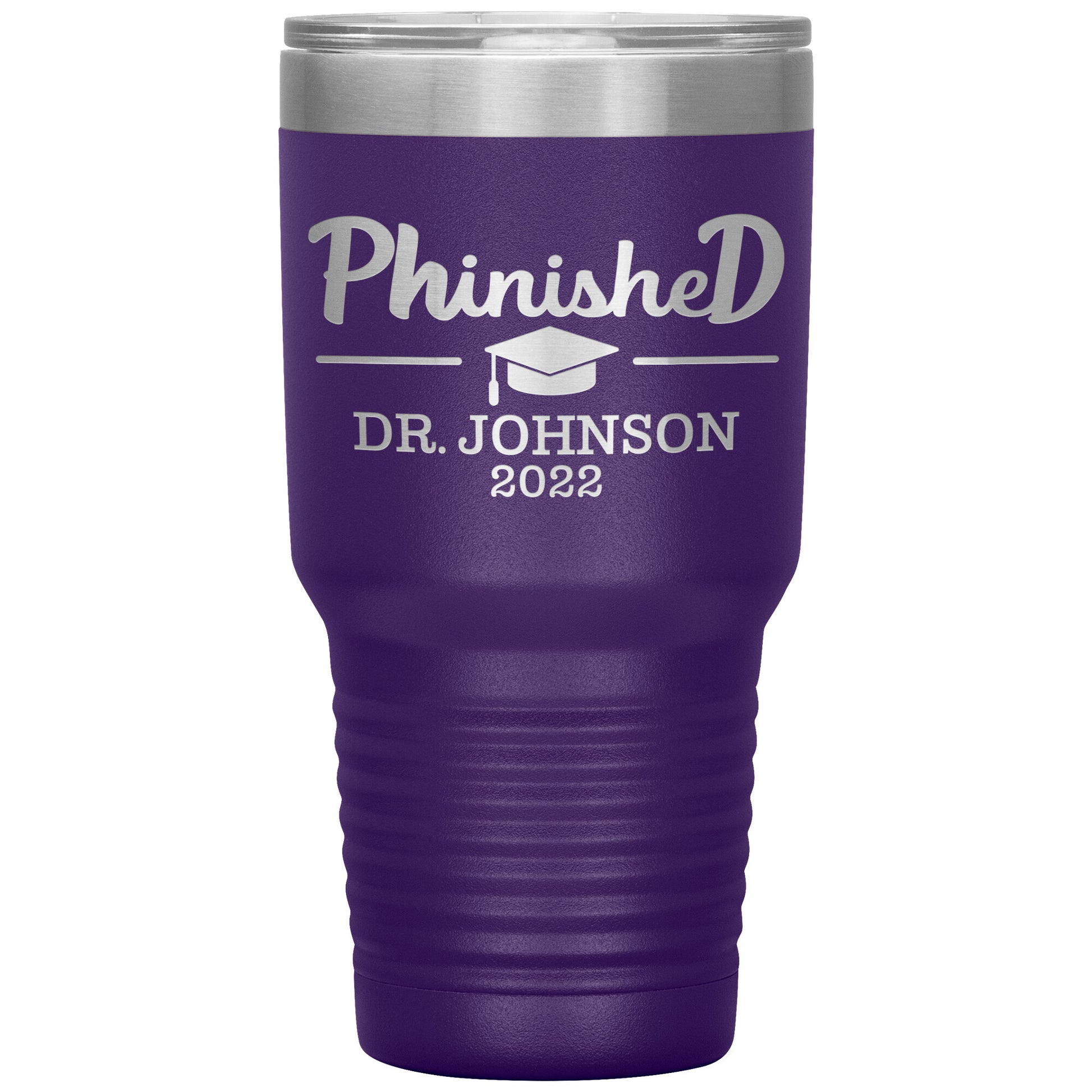 Phinised PhD Graduation Tumbler