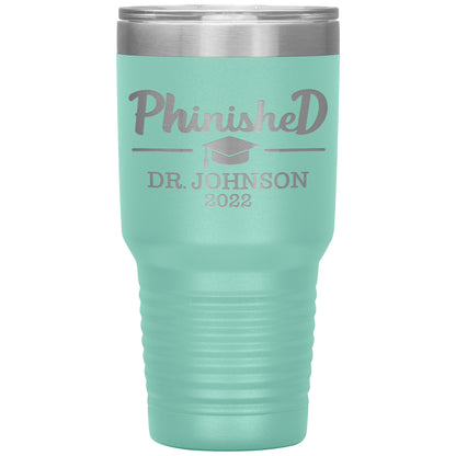 Phinised PhD Graduation Tumbler