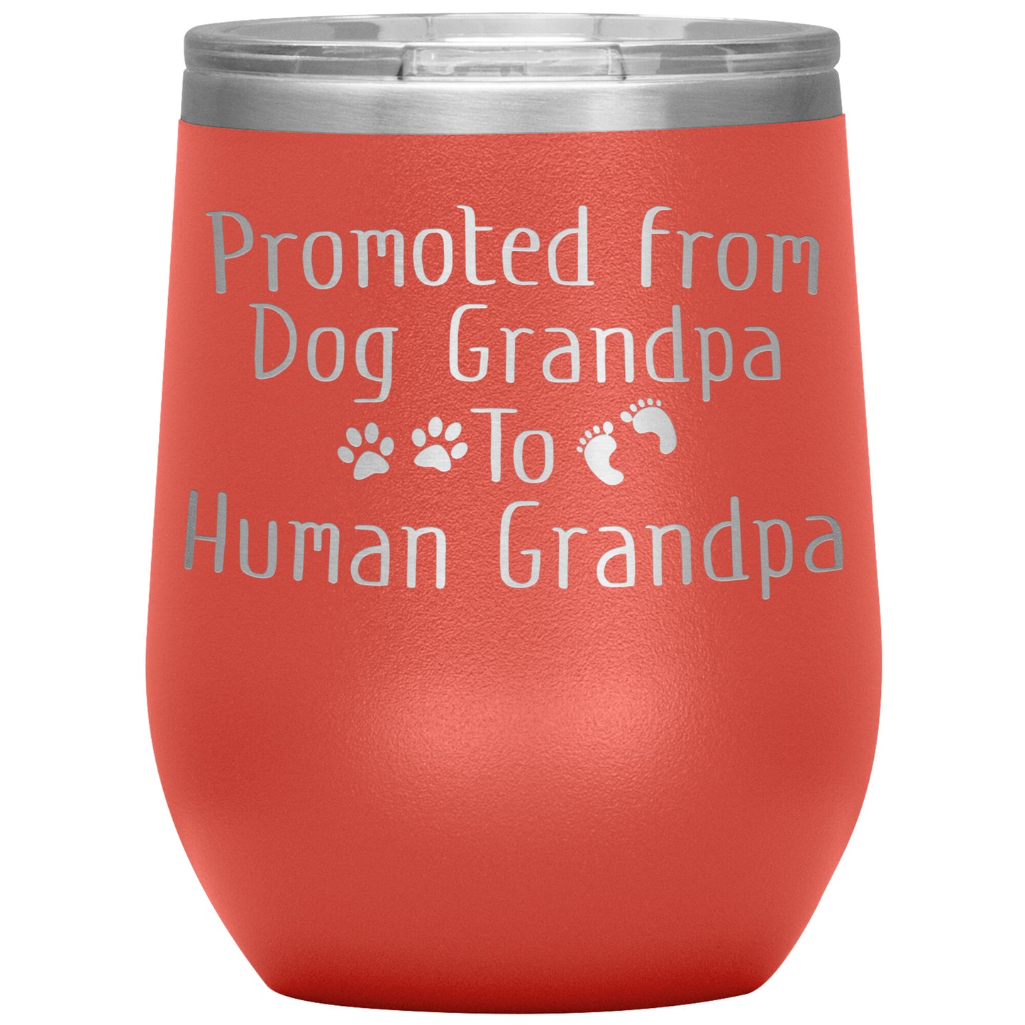 Promoted from Dog Grandpa to Human Grandpa Tumbler