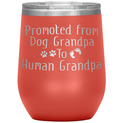 Promoted from Dog Grandpa to Human Grandpa Tumbler