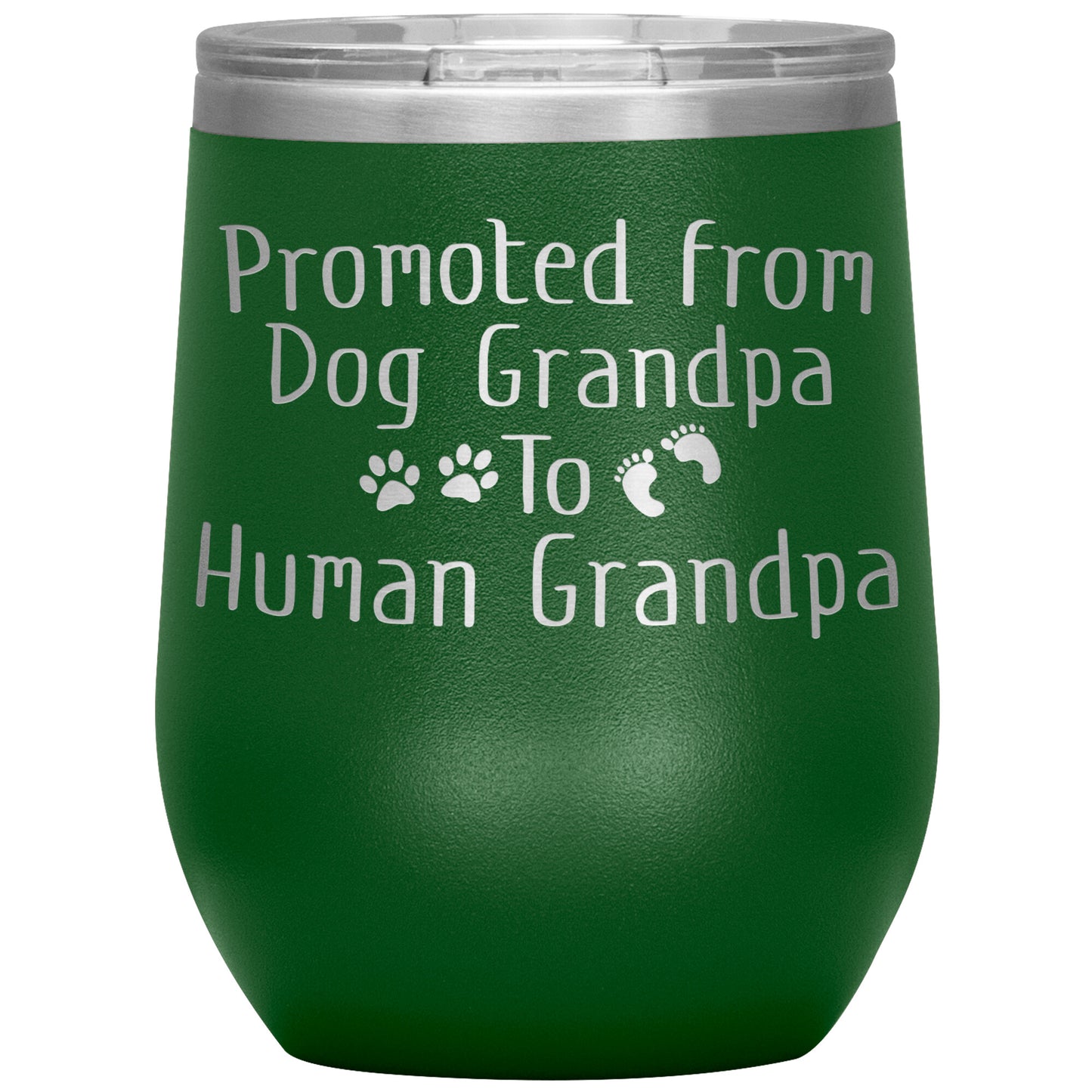 Promoted from Dog Grandpa to Human Grandpa Tumbler