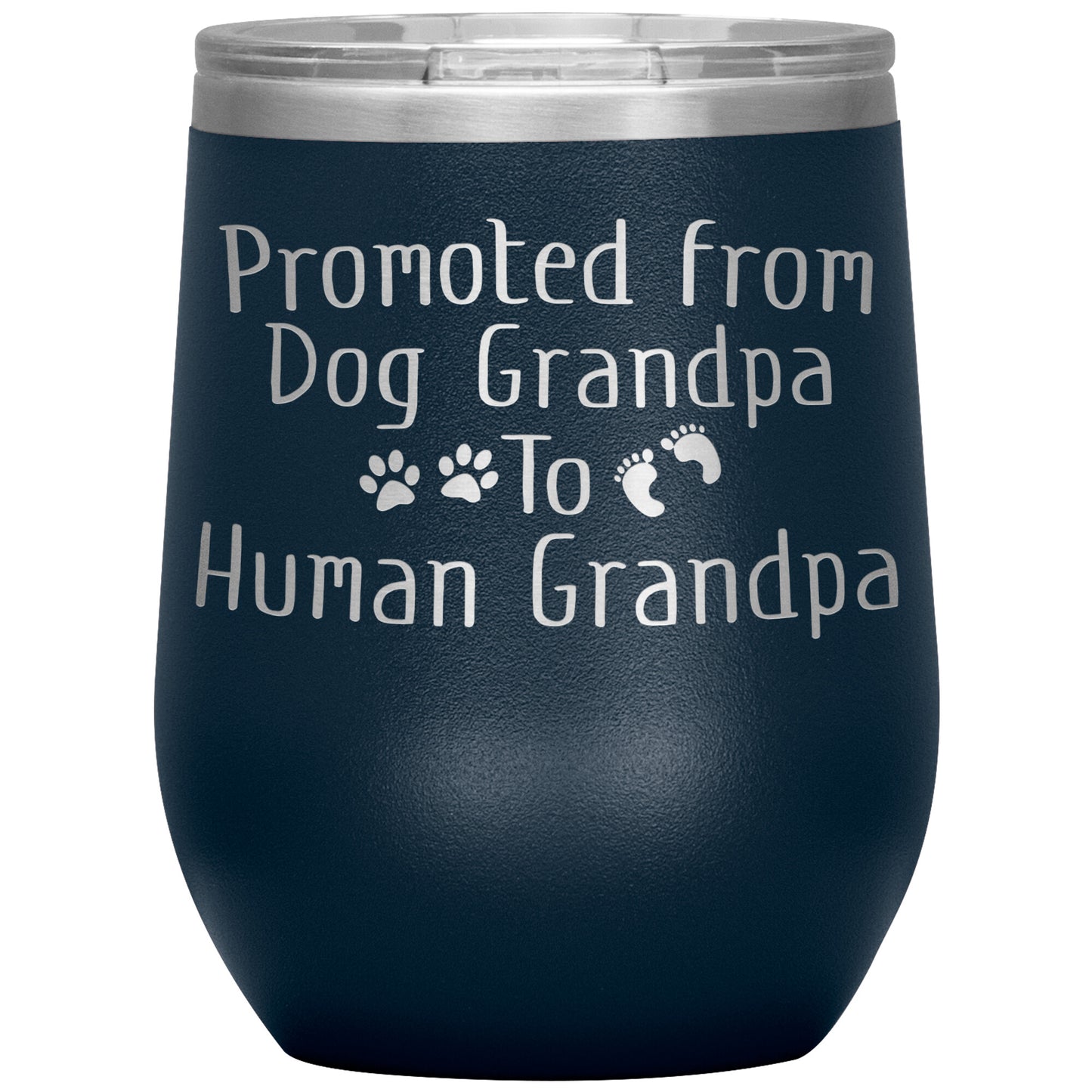 Promoted from Dog Grandpa to Human Grandpa Tumbler