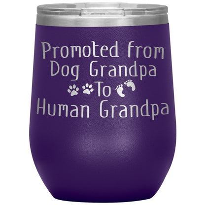 Promoted from Dog Grandpa to Human Grandpa Tumbler