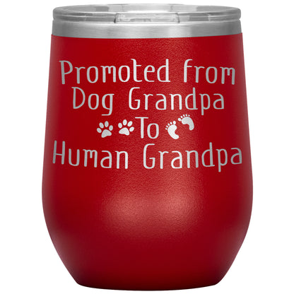 Promoted from Dog Grandpa to Human Grandpa Tumbler