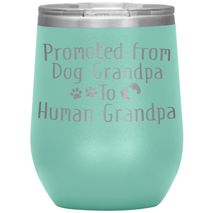 Promoted from Dog Grandpa to Human Grandpa Tumbler