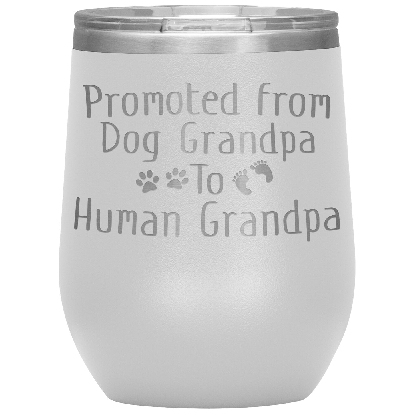 Promoted from Dog Grandpa to Human Grandpa Tumbler