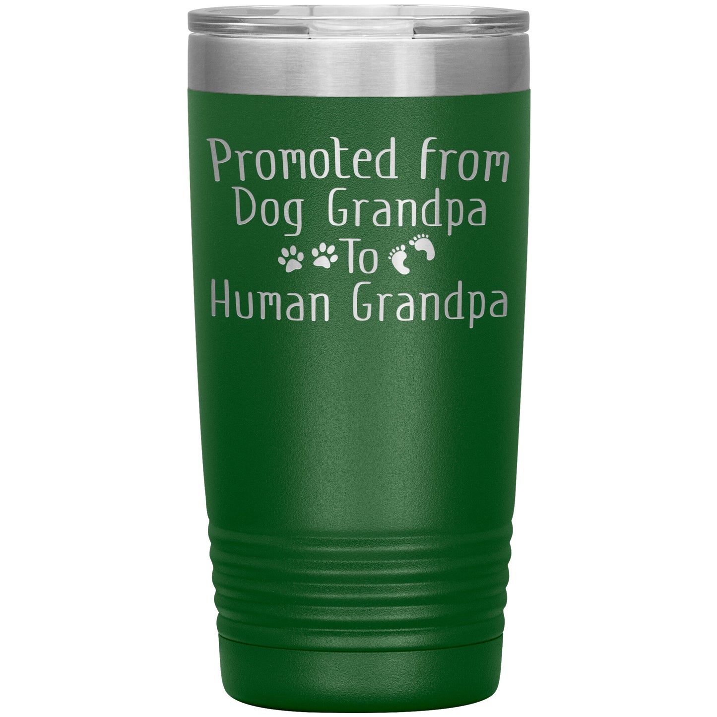 Promoted from Dog Grandpa to Human Grandpa Tumbler