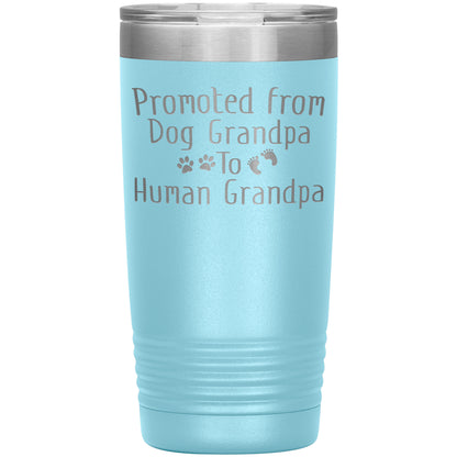 Promoted from Dog Grandpa to Human Grandpa Tumbler