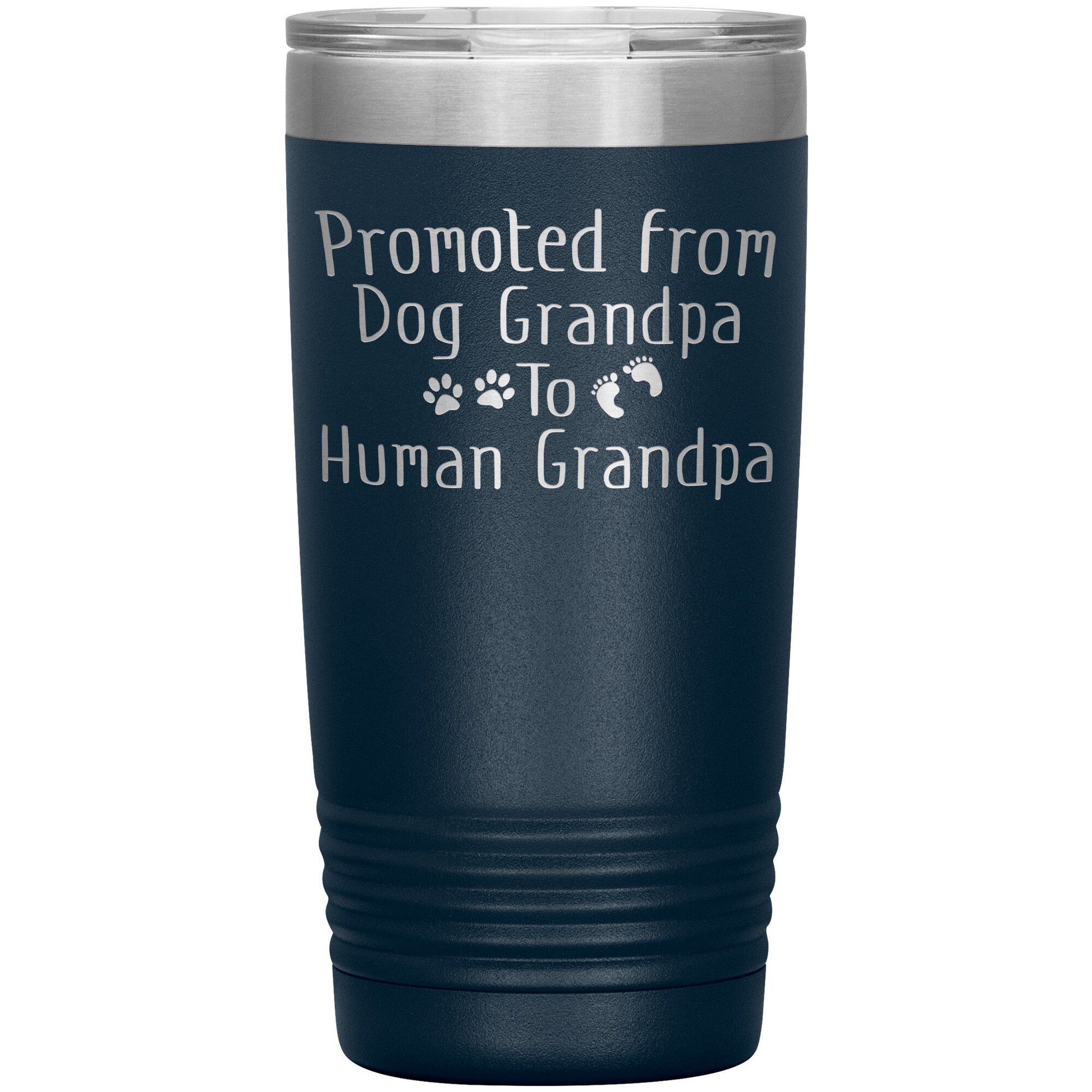 Promoted from Dog Grandpa to Human Grandpa Tumbler