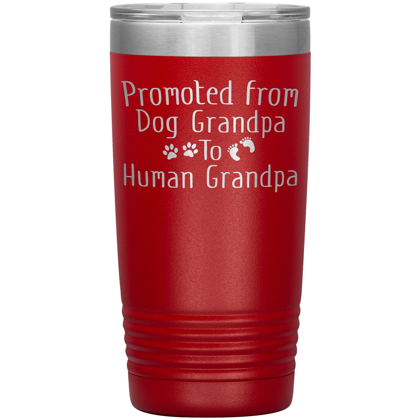 Promoted from Dog Grandpa to Human Grandpa Tumbler