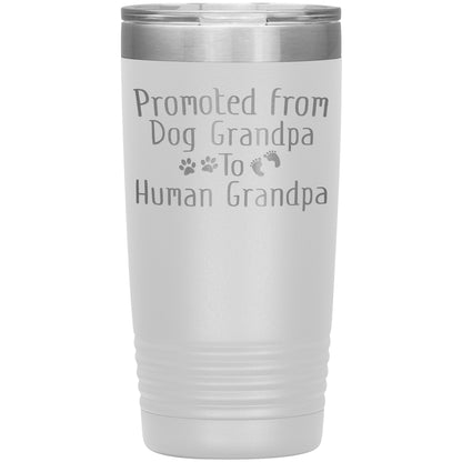 Promoted from Dog Grandpa to Human Grandpa Tumbler