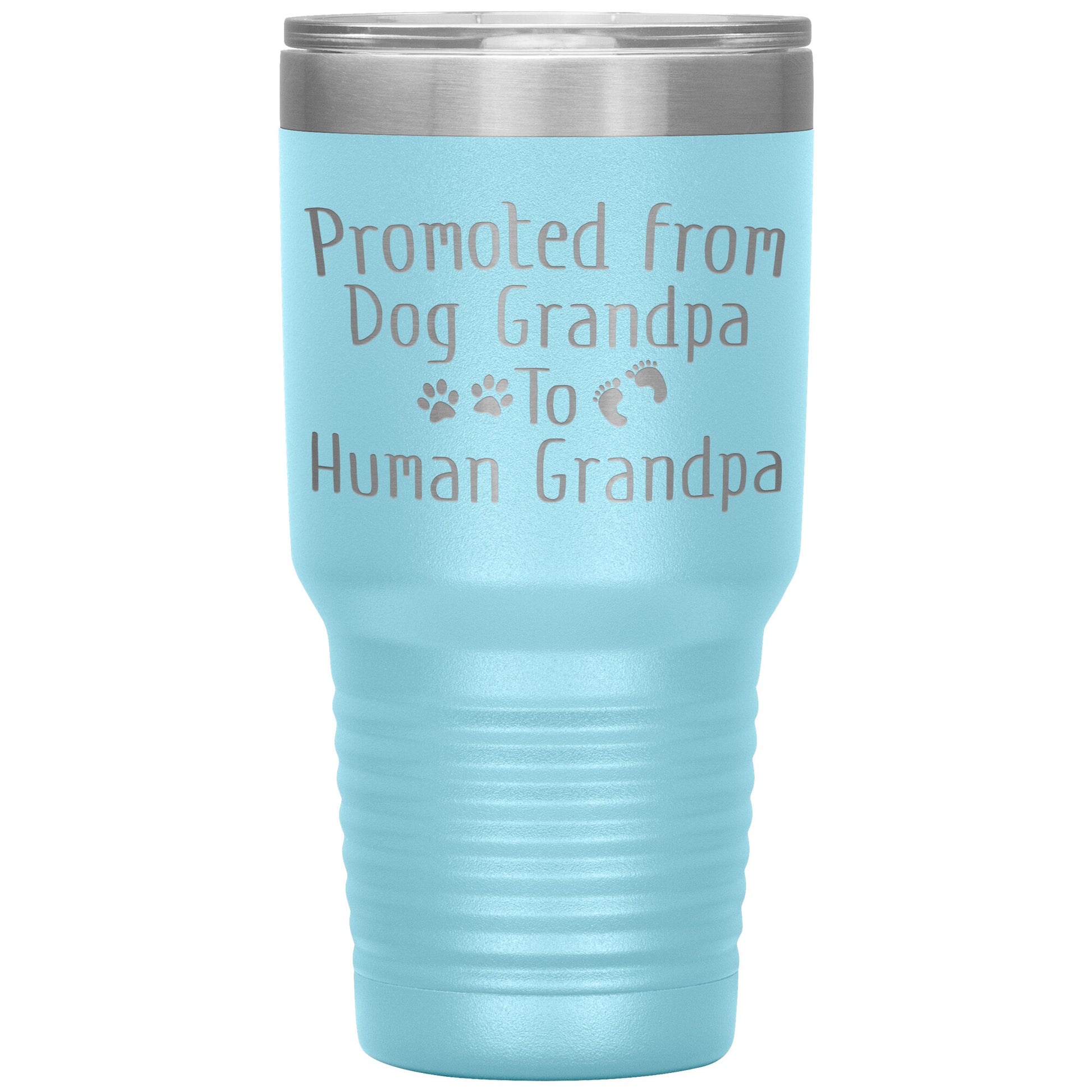 Promoted from Dog Grandpa to Human Grandpa Tumbler