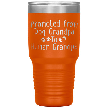 Promoted from Dog Grandpa to Human Grandpa Tumbler