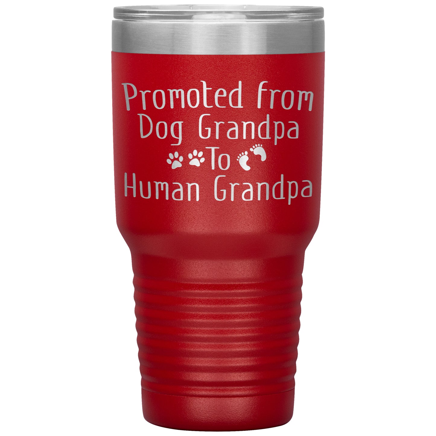 Promoted from Dog Grandpa to Human Grandpa Tumbler