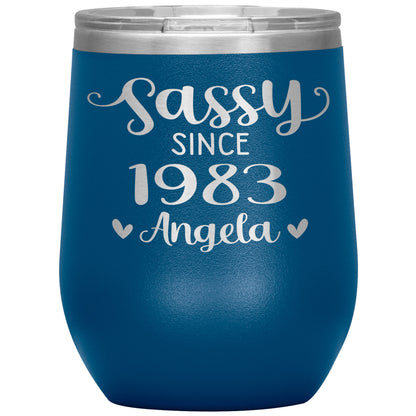 Sassy Since 1983 Birthday Tumbler