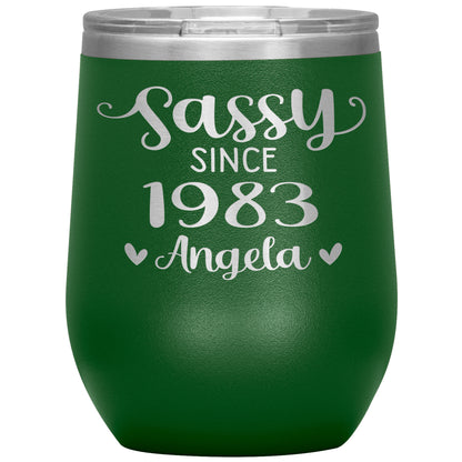 Sassy Since 1983 Birthday Tumbler