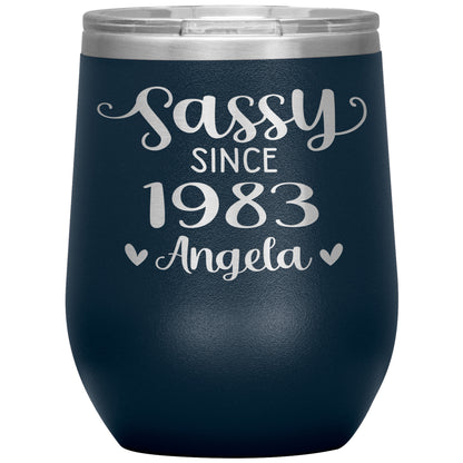 Sassy Since 1983 Birthday Tumbler