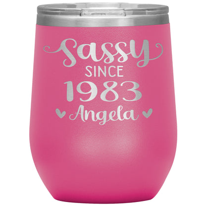 Sassy Since 1983 Birthday Tumbler